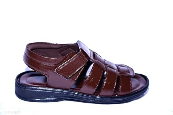 Stylish Men's Synthetic Black Sandals - 9