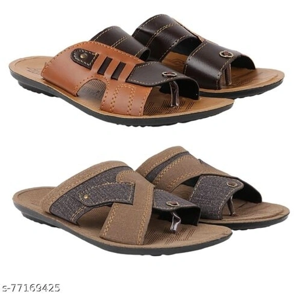 Men & Boys Stylish Combo pack of 2 Sandals For Men - 8