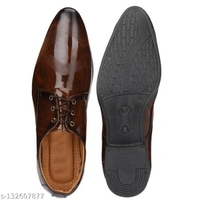 Lavish Men's Patent Leather Partywear Derby Formal Shoes - 10