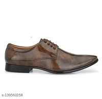 Trendy Derby Brown Formal Shoes - 6