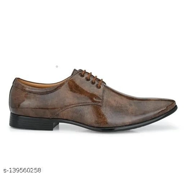 Trendy Derby Brown Formal Shoes - 6