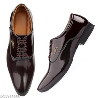 Qrv party Wear Formal Shoes Brown - 10