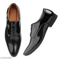  Qrv Party Wear Formal Shoes Black - 8
