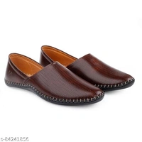 Men's loafers shoes stylish juti boys Brown- M J R - 8