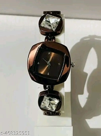 Ladies Analog Watch - Black, Free Size