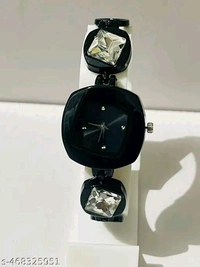 Ladies Analog Watch - Black, Free Size