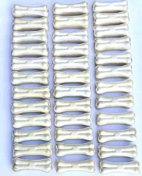 Chew Bones For Dogs - Free Size, White