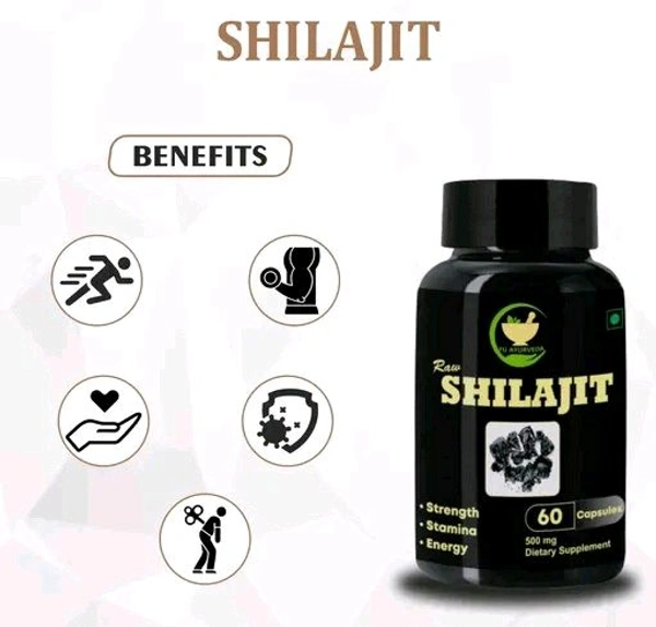 Raw Shilajit / Shilajit Capsule - Free Size