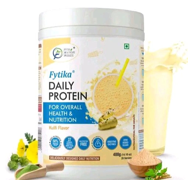 Fytika Daily Protein Powder  - Free Size, White