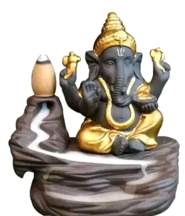 TRP Attractive Golden Color Lord Ganesha Smoke Fountain
