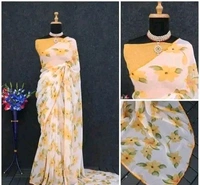 3 Buddy Fashion 3 Flowers Saree - Scooter