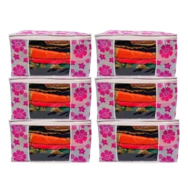80GSM Non Woven Printed Saree Box Pack Of 6