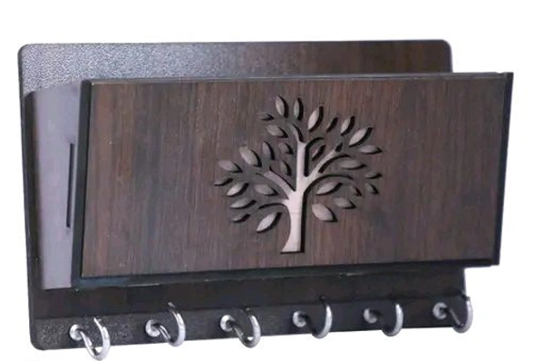 Multipurpose Wooden Key Holder