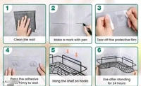Self Adhesive Bathroom Corner Shelf