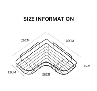 Self Adhesive Bathroom Corner Shelf