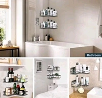Self Adhesive Bathroom Corner Shelf