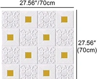 70x70 Self Adhesive 3D PE Foam Wall Panel