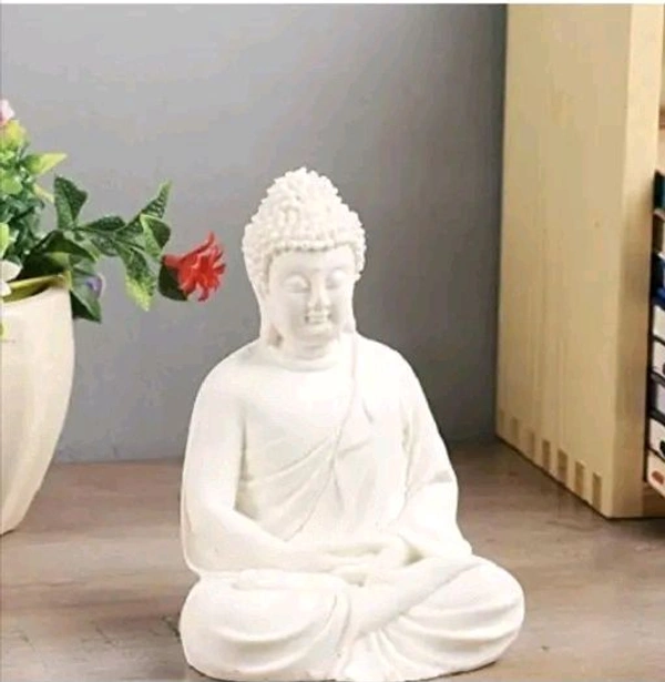 Meditation Buddha Premium White
