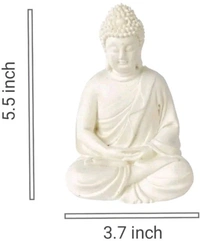 Meditation Buddha Premium White