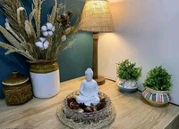 Meditation Buddha Premium White