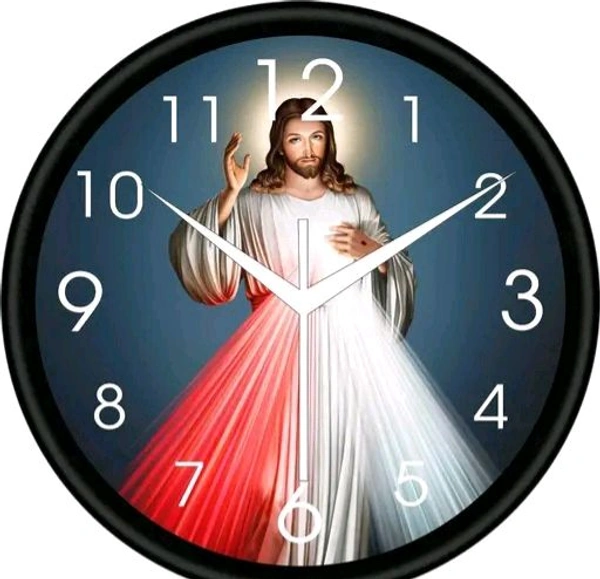Plastic And Glass Decorative Wall Clock 