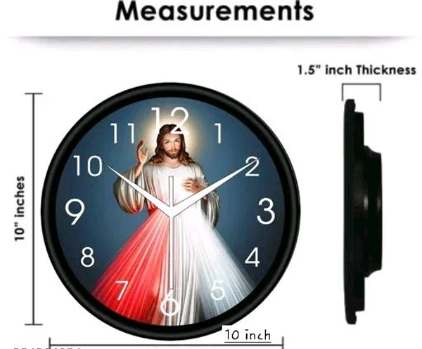 Plastic And Glass Decorative Wall Clock 