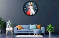 Plastic And Glass Decorative Wall Clock 