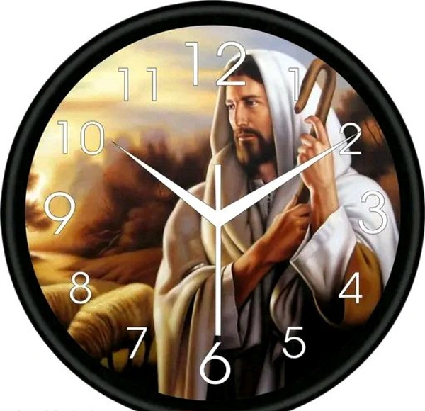 Plastic And Glass Decorative Wall Clock 