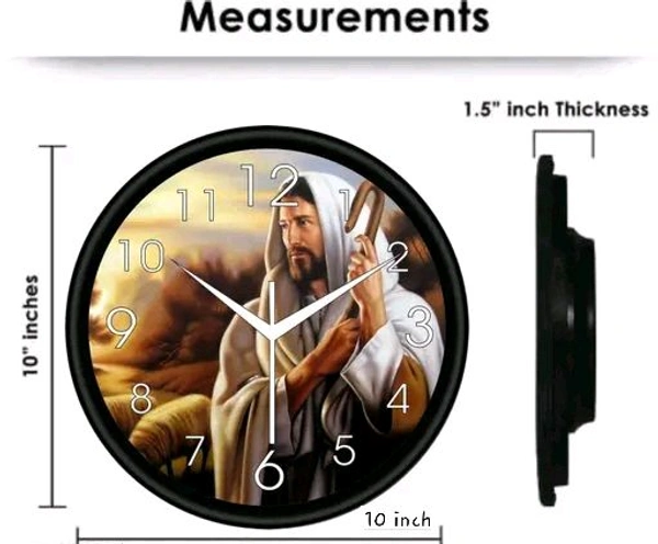 Plastic And Glass Decorative Wall Clock 