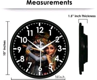 Plastic And Glass Decorative Wall Clock 