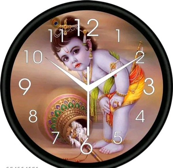 Plastic And Glass Decorative Wall Clock 