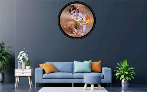 Plastic And Glass Decorative Wall Clock 