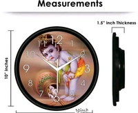 Plastic And Glass Decorative Wall Clock 