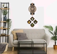 Shadow Wooden Silent Quartz Movement Wall Clock 