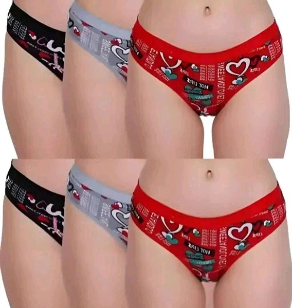 Women's/ Girl Hipster Cotton Panty Pack Of 6 - XL
