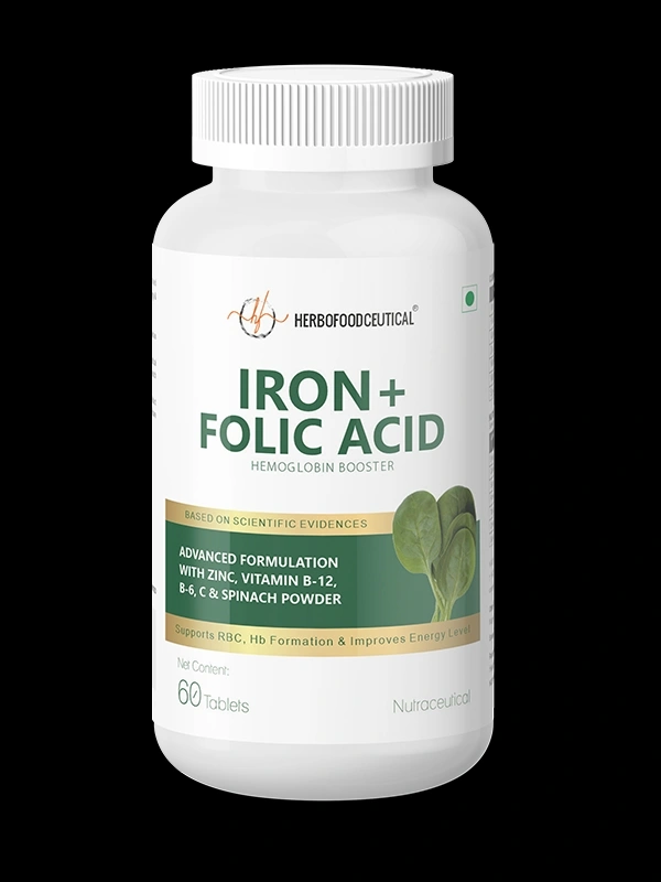 Herbofoodceuticals Iron+Folic Acid 60Tabs