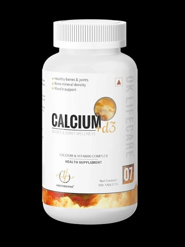 Herbofoodceuticals Calcium + D3 100 Tabs