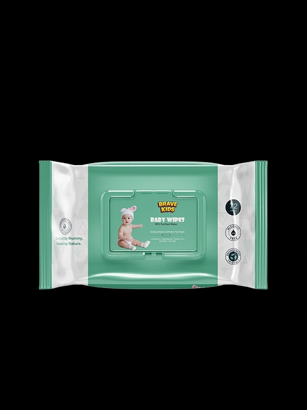 Brave Kids Baby Wipes 72 Wipes Pack