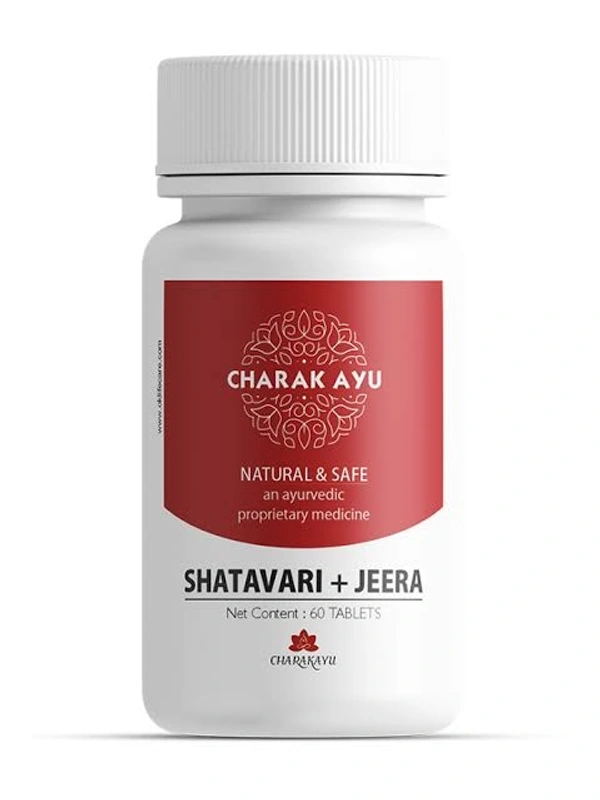 Charakayu Shatavari + Jeera 60 Tabs