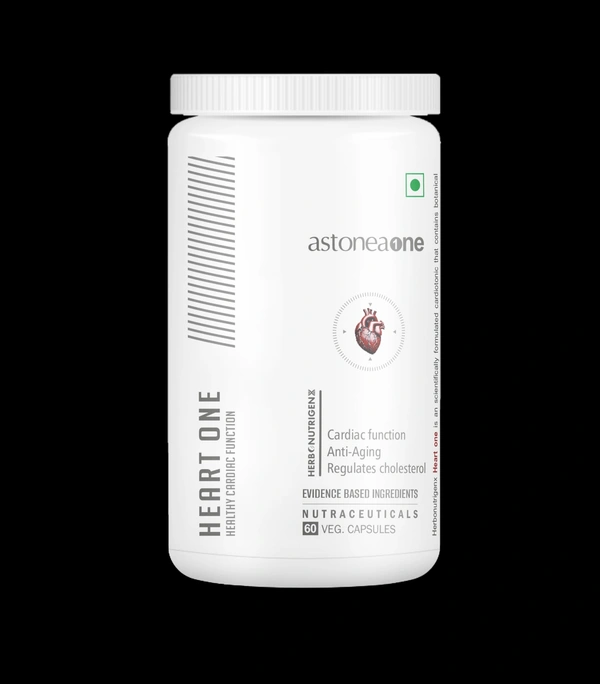 Herbonutrigenx Heart One Cardiovascular Wellness Supplement with CoQ10, Arjuna & Antioxidants – 60 Capsules