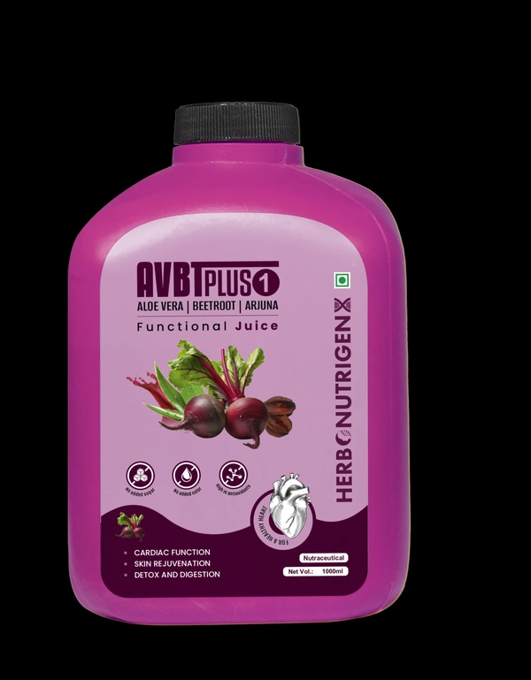 Herbonutrigenx AVBT Plus Functional Wellness Juice with Aloe Vera, Beetroot & Herbal Extracts – 1000 ml