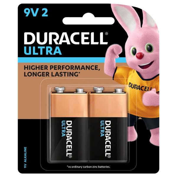 Duracell Ultra 9V Alkaline Battery – Reliable Power for Essential Devices