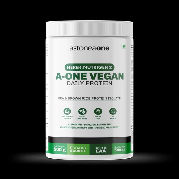 ASTONEAONE HERBONUTRIGENX A-ONE VEGAN PROTEIN POWDER 500G