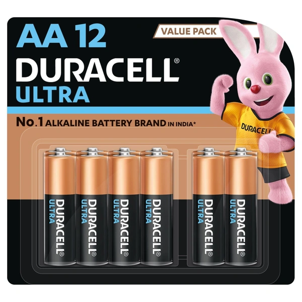 Duracell Ultra AA Alkaline Battery – Long-Lasting & Reliable Power