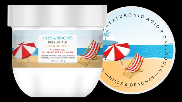 HILLS AND BEACHES BODY BUTTER 200GM
