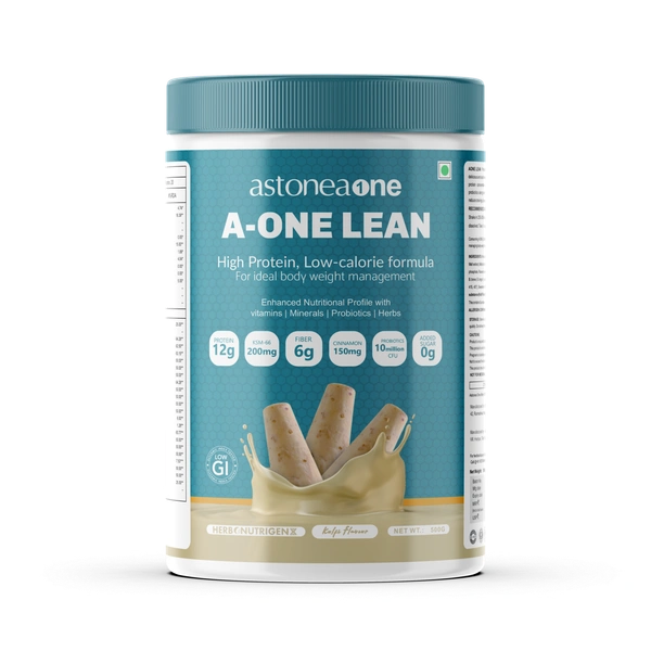 Astoneaone Herbonutrigenx A-One Lean High Protein Nutrition Supplement with Fiber & Probiotics – 500 g