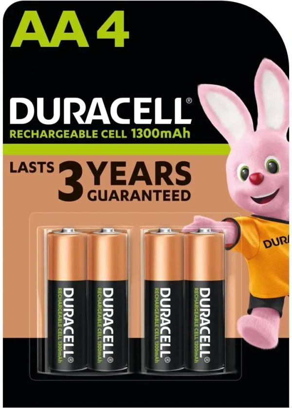 Duracell Rechargeable AA Battery – 1300mAh Long-Lasting Power