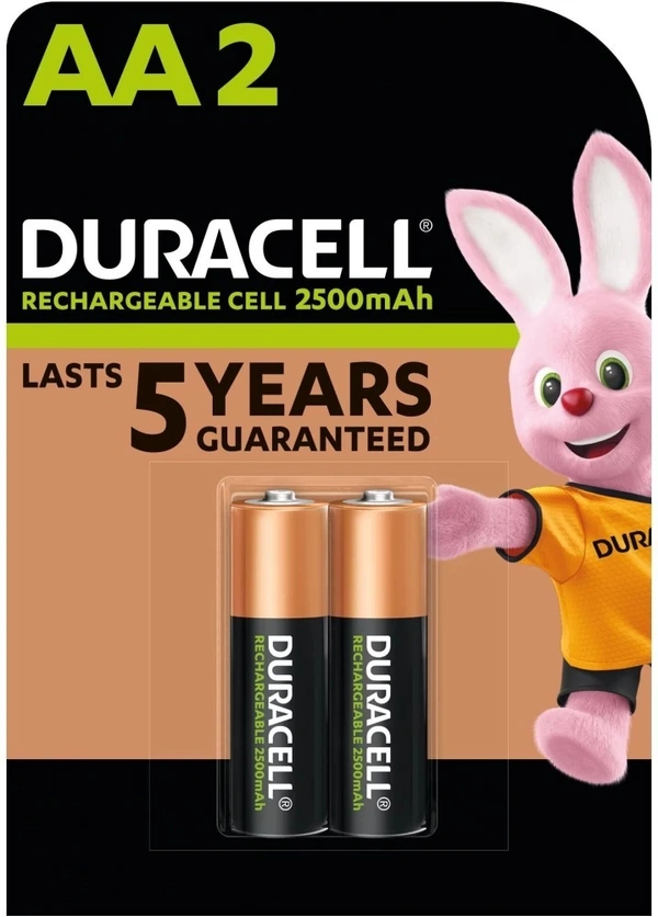 Duracell Rechargeable AA Battery – 2500mAh | Long-Lasting & Eco-Friendly Power