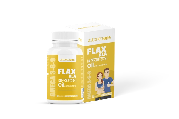 Astoneaone HerbonutrigenX FLAX ALA Omega 3-6-9 Softgels – 60 Count