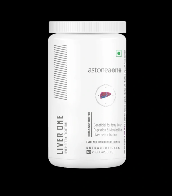 Astoneaone Herbonutrigenx Liver One Supplement with Milk Thistle & Glycyrrhiza Glabra – 60 Capsules